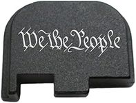 BASTION Laser Engraved Butt Plate, Rear Slide Cover Back Plate for Glock G43, G43X, and G48 9mm ONLY - WE The People Script…