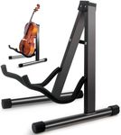 Cello Stand,A-Frame Folding Violin Support Stand,Cello Holder for 1/8-4/4 Cellos, Guitar Stand,Guitars for Acoustic, Electric Guitar,Bass,Guitar Holder Stand,Black