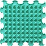 ORTOTO Single Sensory Massage Mat Puzzle Mat Orthopaedic Manual Massage Mat (Small Pyramids, Sea Turquoise)