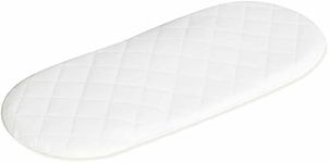 Microfibre Hypoallergenic Moses Basket Mattress 74X30 x 4cm Thick Oval Shaped (Baby Product