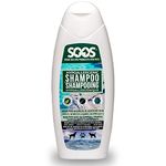 Soos Pets Pet Shampoo Natural Dead Sea Hypoallergenic Fast Absorbing with Vitamins Minerals Essential Oils Natural Elements for Dogs and Cats - 1x Pet Shampoo (500ml / 16.9 oz)