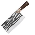 Captoola Damascus Steel Knife Japanese Kitchen Knife Mutton Cutting Knife Heavy Weight Best Chef Knife Set Japanese Khukhri Nepali Knife Beef Cutting Knife Fancy Knife Kerala Knife (Set of 1)