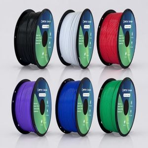 PLA 3D Printer Filament 1.75mm, Black White Purple Blue Green Red, 1.5kg