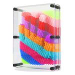 3D Pin Art Toy,Large Size 6" x 8" Plastic Board- Unique Rainbow Design Toy for Kids & Adults (Large)