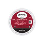 Twinings of London English Breakfast Tea K-Cups for Keurig, Caffeinated, Smooth, Flavourful, Robust, 24 Count (Pack of 4)