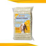 Woofy Natural Twisted Rawhide Chew Sticks, Calcium Chew Sticks, Rawhide Dog Treat, White Twisted Chew-Sticks Good for All Dog Breeds Fresh & Natural (1000 Gm)