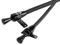 Lokar X1220077 Black Stainless Steel Housing Dipstick with Lock and Black Fittings for GM LS1 Engine