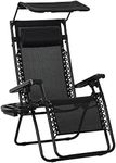 Outsunny Foldable Lounge Chair with