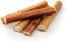 Dragonfly Products. 10 x 15cm Thick Bulls Pizzle Bully Sticks for Dogs & Puppies - Healthy, Natural Dog Thick Treats Chews