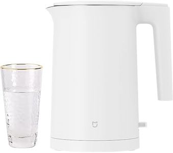 XIAO MI MIJIA Electric Kettle 2, 304 Stainless Steel Interior, BPA-Free, Double Wall 1.7L Hot Water Boiler, 1800W Tea Kettle with Auto Shut-Off & Boil Dry Protection, White