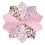 HOULIFE Ladies 100% 60S Cotton Handkerchiefs Womens Soft Vintage Floral Print Hankies for Girls Wedding Party Mother’s Day Gift, 5/10 Pieces, 36x36cm