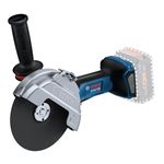Bosch Professional BITURBO Cordless Angle Grinder GWS 18V-180 P (Ø Disc 180-mm, Cutting Depth 230-mm, Protection Switch, incl. 2 x Cutting disc, 1 x Diamond disc)