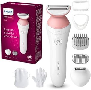 Philips Female Grooming Lady Shaver Series 6000, Cordless Wet & Dry use, 7 accessories, BRL146/00