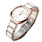 OLEVS Watches for Women UK Waterproof Quartz Women’s Watches Ceramic Stainless Steel Watch Band Montre Femme Elegant Birthday Gifts for Women Ladies Girls