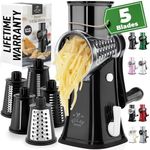 Zulay Kitchen Rotary Cheese Grater 