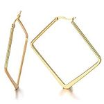 A Pair Women Stainless Steel Gold C
