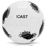 ICAST ULTIMATE Kids Football Training Ball, Soft and Lightweight: Size 5 Soccer Ball for Indoor and Outdoor Play for Your Kids