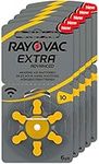 Rayovac Extra Advanced Hearing Aid Batteries 10 1,45 V 105 – 5X Pack of 6