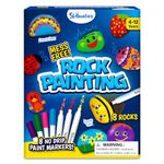 Skillmatics Rock Painting Kit - Mess-Free Art & Craft Activity for Girls & Boys, Craft Kits & Supplies, DIY Creative Activity, Christmas Gifts for Kids Ages 4, 5, 6, 7, 8, 9, 10, 11,12