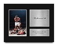 HWC Trading Muhammad Ali Gifts USL Printed Signed Autograph Picture for Boxing Memorabilia Fans - US Letter Size