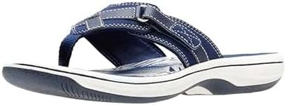 Clarks womens Breeze Sea Flip Flop,