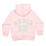 Personalised Toddler Hoodie Pale Pink Age 12-18 Months - Add a Name and Number! (Sparkly Text)