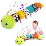 Baby Toys 0-6 Months,Musical Sensory Toys for Babies 6-12 Months Baby Gifts 6-12 Months Montessori Toys for Babies Newborn Toys 0-3 Months Baby Essentials for Newborn Toddler Toys, Caterpillar