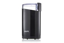Krups Stainless Steel Black Fast Touch Oval Electric Spice And Coffee Grinder With Free Cleaning Brush