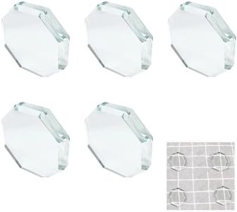 FUATY Glass Pattern Weights for Sewing, Fabric Sewing Weight Cloth Dressmaking Pattern Making and Sample Cutting Weights for Sewing Accessories (5 Pieces)