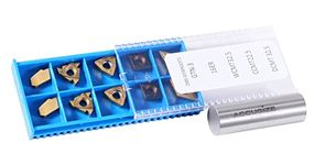 Accusize Industrial Tools 2 Pc of Each Kind of Carbide Inserts for 2988-0058, Tin Coated, Total 10 Pieces, 2988-0058Inserts