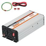 OUBOTEK Power Inverter 500W, DC 12V to 120V AC Converter for Vehicles Car, Pure Sine Wave Charger Adapter with USB Port and 2 AC Outlets Car Adapter, Reliable and Safe for Your Electronic Devices