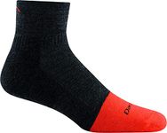 Darn Tough Men's Steely Quarter Midweight with Full Cushion Toe Box Work Sock (Style 2017) - Graphite, Medium