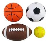 Set of 4 Sports Balls for Kids (Soc