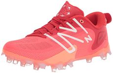 New Balance Men's FreezeLX V4 Lacrosse Shoe, Energy Red/Electric Red/White, 10