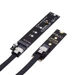 Cablecc NGFF M-Key NVME Male to Female Extension Cable with SFF-8654 Connector for Mainboard SSD 2280/22110 40cm