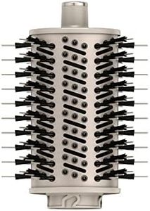 Shark XSKHD4RBA FlexStyle Round Brush, Attachment for FlexStyle Blow Dryers, Hair Drying & Styling Tool, Hot Air Brush Styling for Straight, Wavy, Curly, and Coily Hair, Stone