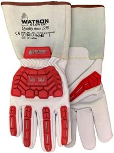 Watson Gloves, #549TPR - Van Goat Work Glove, ANSI A5 Cut/Puncture Resistance, with Impact Resistance (1 Pair, Medium)
