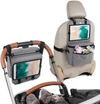 Tekin Backseat Car Organizer, Car Seat Organizer Kids Travel Essentials Car, Back Seat Organizers and Storage for Kids with ipad Holder, Stroller and Car Accessories for Kids