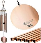 Nature's Melody Aluminium Wind Chimes (36 inch, Rose Gold)