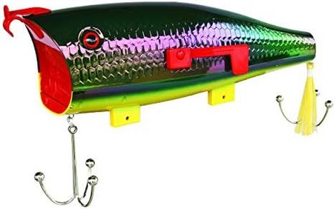 Rivers Edge Products Firetiger Fishing Lure Mailbox for Outside of Residential Home, Rural Mailbox Constructed of Metal with a Plastic Overmold, UV Resistant, Includes Mounting Hardware