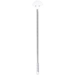 PATIKIL 32" Handheld Sign Holder Airport Pick Up Sign Poster Holder Tour Guide Sign Holder Sign Stake Pole Fan-Shaped Metal, Silver