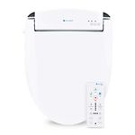 Brondell Swash SE600 Bidet Seat in Round White with Air Dryer and Stainless-Steel Nozzle | Nightlight | Deodorizer | Remote Control