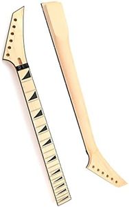 Ogdni Electric Guitar Neck 24 Fret 25.5 Inch Maple Fingerboard Locking Nut Replacement for Jackson Style