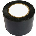 Euro® PVC Self Adhesive Tape For Air Conditioner AC Insulation Tape Water Prof Heavy Duty 20 Meters Length, 48MM Width Pack of 01 (Black)