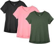 icyzone Women's Workout Running T-S