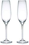 Golden bird International Elegant Crystal Red Wine Glass,Non Lead Crystal Viola Champagne Flute, Clear - 200 ml (2)