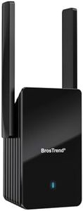 BrosTrend WiFi 6 AX3000 Ripetitore WiFi Potente per Casa Copre fino a 204 ㎡, Dual Band WiFi Extender con 1 Porta Gigabit Ethernet, Range Amplificatore WiFi Potente Compatibile con Tutti i Box Internet