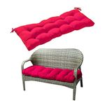 JURTEE Garden Bench Cushion, Outdoor Sun Lounger Cushion Pads, Indoor Chair Cushions, Furniture Soft Pad Mat for Patio Bench Long Bench Swing Chair Rattan Chair Hanging Chair