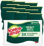 Scotch-Brite Heavy Duty Scrub Sponges, For Washing Dishes and Cleaning Kitchen, 12 Scrub Sponges