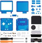 IPS Ready Upgraded eXtremeRate Clear Blue Custom Replacement Housing Shell for Gameboy Advance SP GBA SP – Compatible with Both IPS & Standard LCD – Console & Screen NOT Included